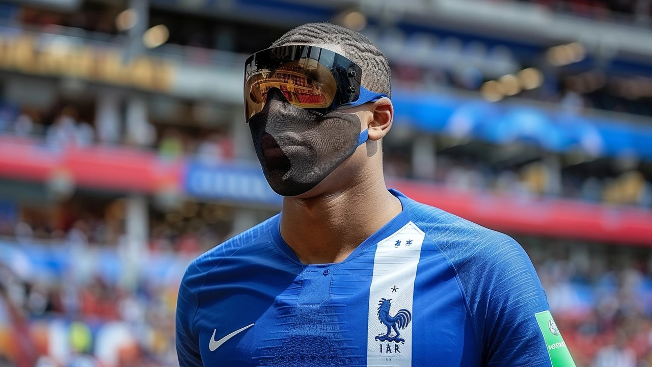 Kylian Mbappe Faces Challenges With Protective Mask Ahead of Crucial Euro 2024 Clash